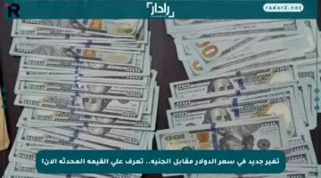 تغير جديد في سعر الدولار مقابل الجنيه.. تعرف على القيمة المحدثة الآن!